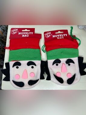 Brand New-Holiday Style Elf Novelty Bags - Set of 2